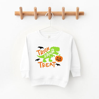 The Juniper Shop Trick Rawr Treat Toddler Graphic Sweatshirt