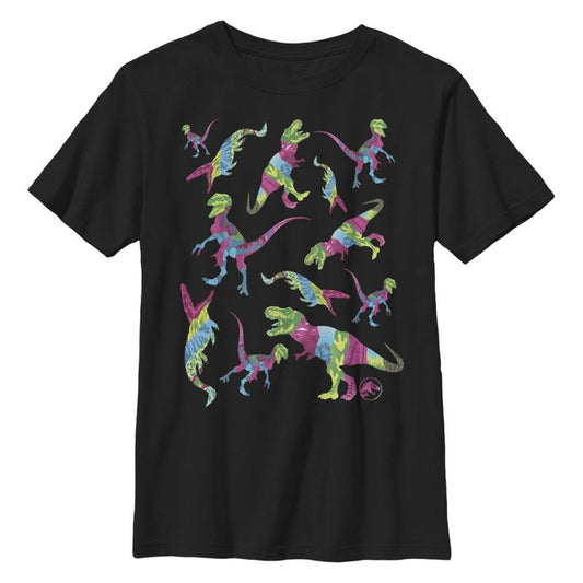 Boy's Jurassic World: Fallen Kingdom Rainbow Dinosaurs T-Shirt