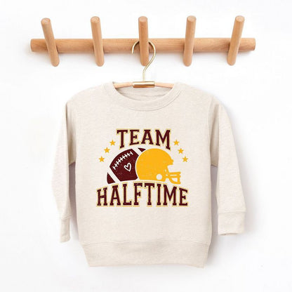 سويت شيرت جرافيكي ناعم للغاية للشباب من فريق جونيبر شوب - لون أحمر داكن