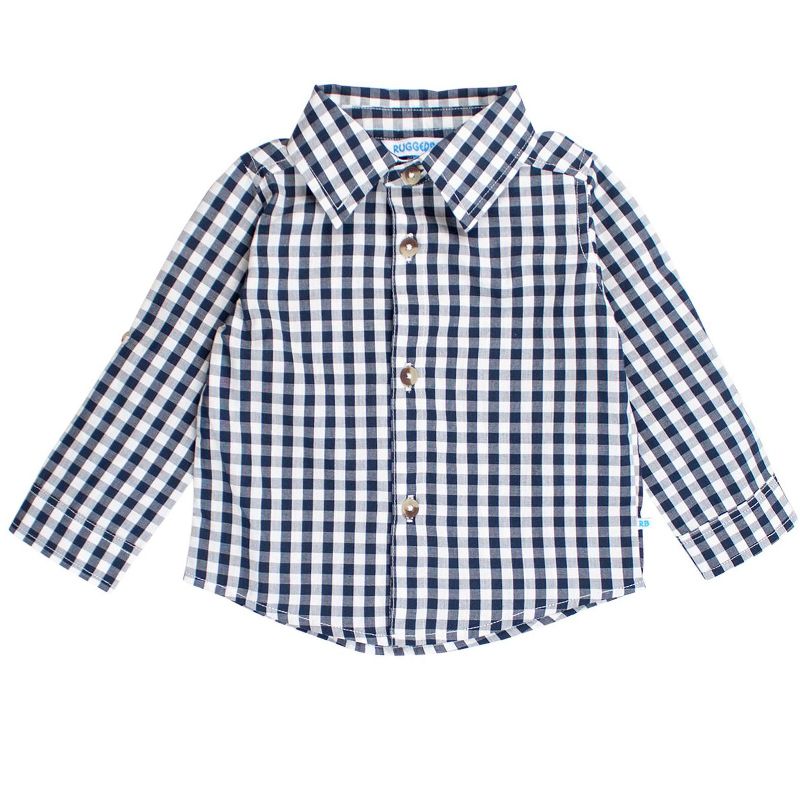 RuggedButts Toddler Boys Long Sleeve Button Down Shirt