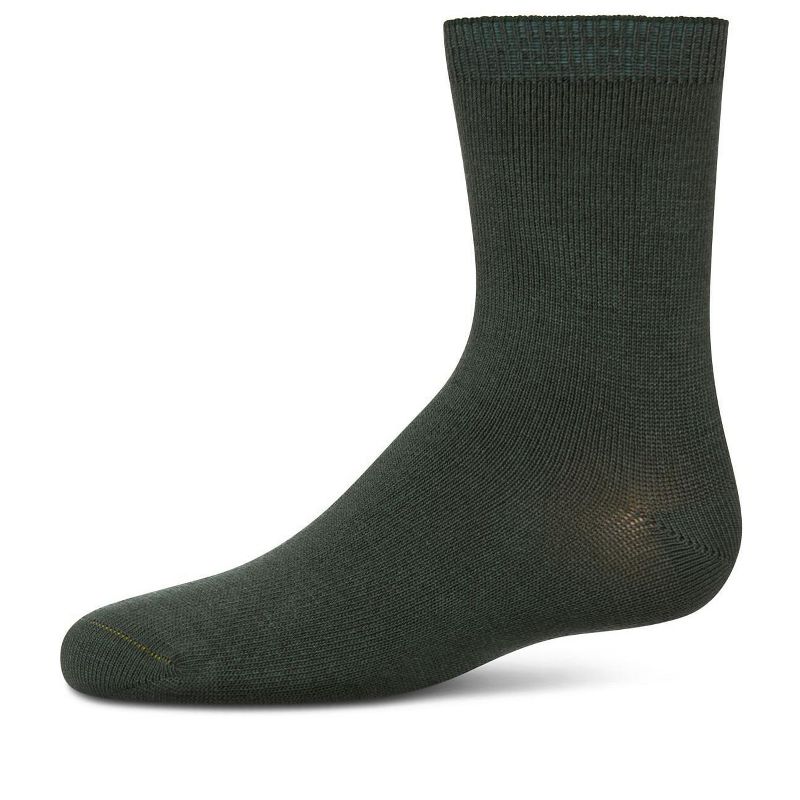 Memoi Toddler's and Kids' Basic Soft Rayon from Bamboo Crew Socks