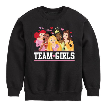 Boys' - Disney - Team Girls Graphic Long Sleeve Fleece Sweatshirt