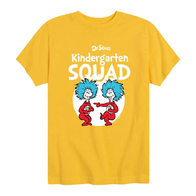 تي شيرت جرافيكي بأكمام قصيرة للأولاد من سلسلة "الشيء 1 الشيء 2" من سلسلة "دكتور سوس"