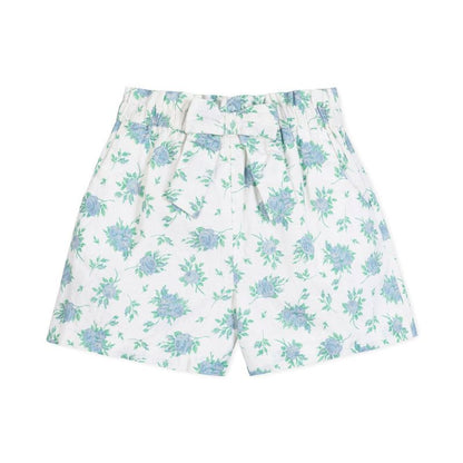 Hope & Henry Girls' Pull-On Cinched Waist Linen Short, Kids