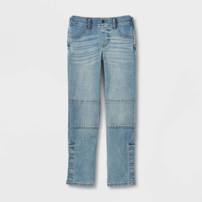 Boys' Adaptive Jeans - Cat & Jack™ Light Wash