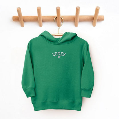 The Juniper Shop Embroidered Lucky Clover Toddler Graphic Hoodie