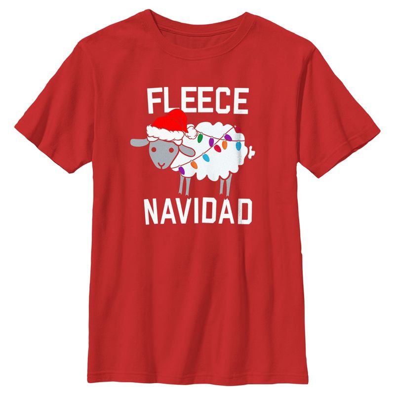 Boy's CHIN UP Christmas Fleece Navidad T-Shirt