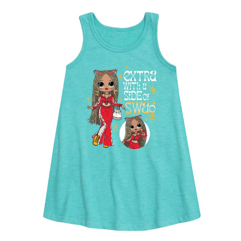 Girls' - LOL Surprise! - Extra w/ a Side of Swag Graphic Sleeveless Aline Dress