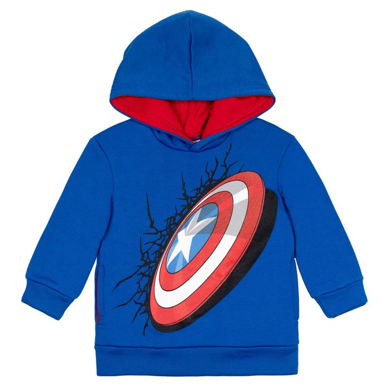 Marvel Avengers,Spider-Man Hulk Fleece Pullover Hoodie Toddler