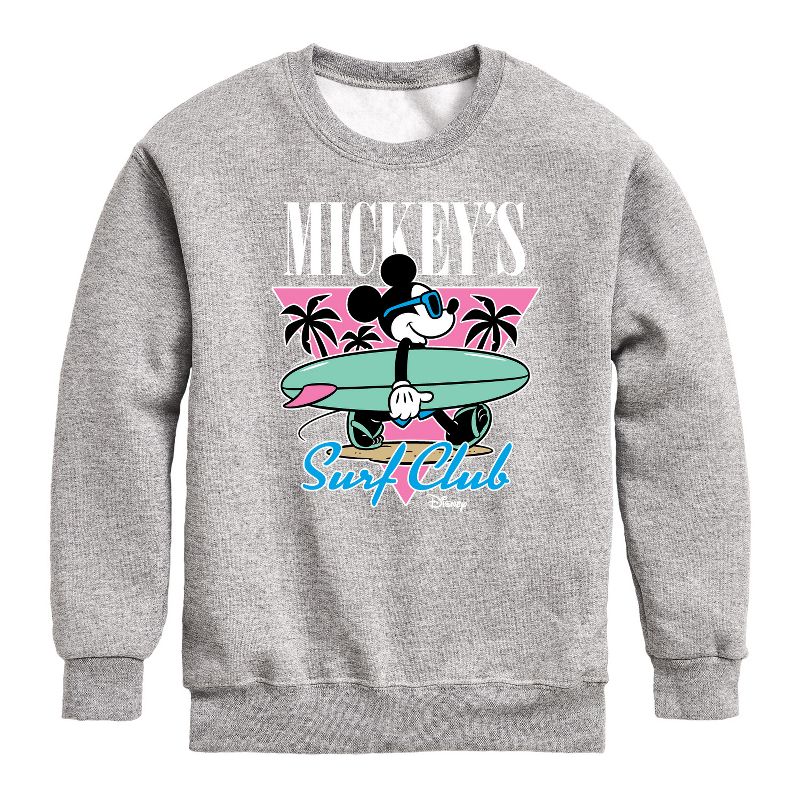 Boys' - Disney - Mickey & Friends Graphic Long Sleeve Fleece Sweatshirt