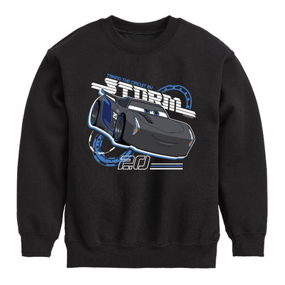Boys' - Cars - Taking The Circuit By Storm Graphic Long Sleeve Fleece Sweatshirt