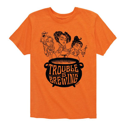 تي شيرت جرافيكي بأكمام قصيرة للأولاد - Hocus Pocus - Trouble is Brewing