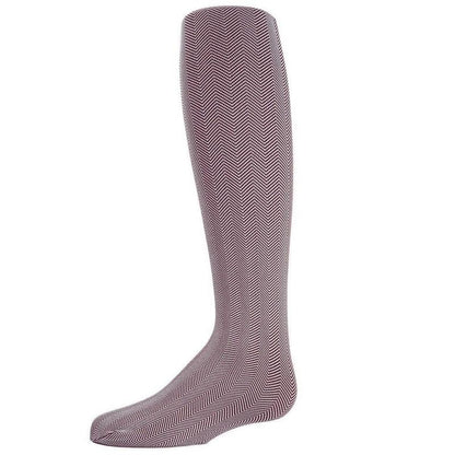 Memoi Girls Essentials Herringbone Opaque Tights