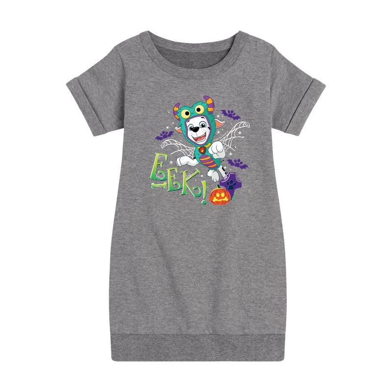 فستان صوف بأكمام قصيرة من إيك برسومات باو باترول للبنات