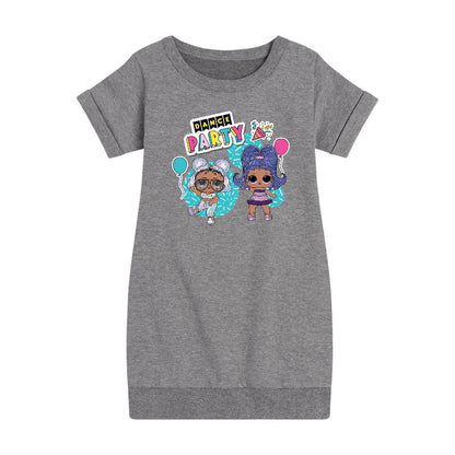 فستان صوف بأكمام قصيرة مطبوع عليه رسومات لحفلات الرقص للبنات من LOL Surprise!