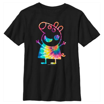 تي شيرت بيبا بيج بيبا للأولاد بصبغة التعادل