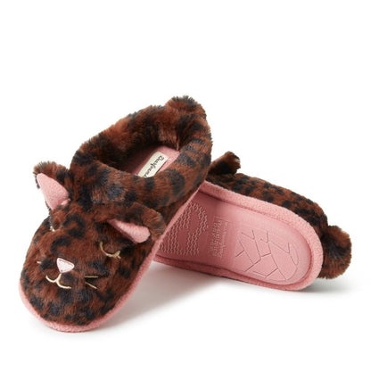 Dearfoams Kid's Peyton Animal Slip-On Clog House Slipper