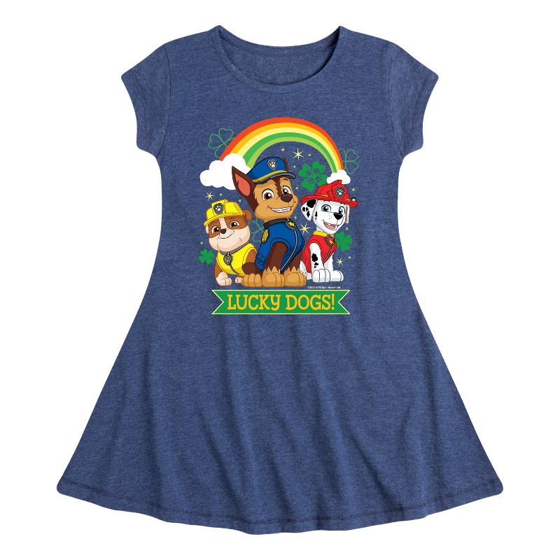 Girls' - Nickelodeon - Paw Patrol Fit & Flair Cap Sleeve Dress