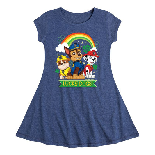 Girls' - Nickelodeon - Paw Patrol Fit & Flair Cap Sleeve Dress
