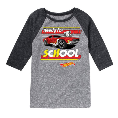 Boys' - Hot Wheels - Ready For School Raglan Graphic T-Shirt