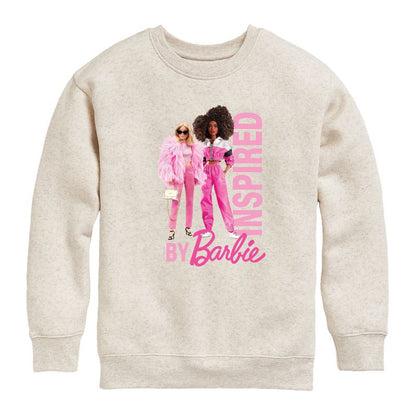Boys' - Barbie - Inspired By Barbie Graphic Long Sleeve Fleece Sweatshirt
