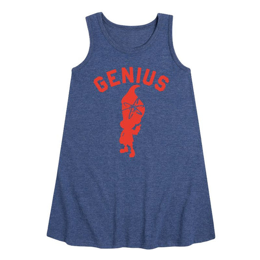 Girls' - Jimmy Neutron - Genius Graphic Sleeveless Aline Dress