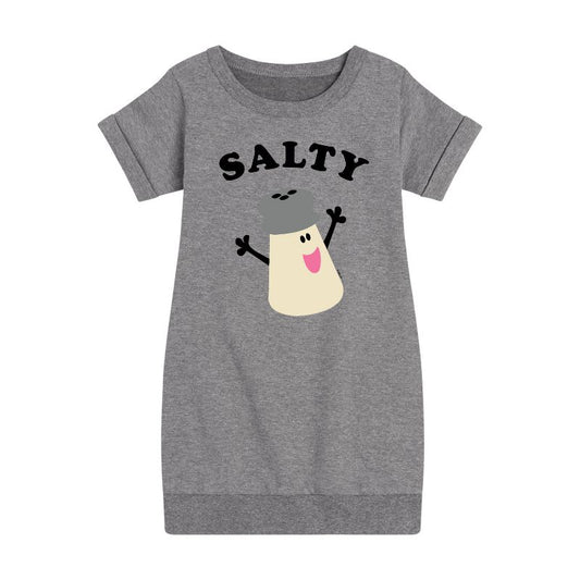 Girls' - Blue's Clues & You! - Mr. Salty Graphic Short Sleeve Fleece Dress
