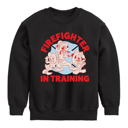 Boys' - Disney - Firefighter Mickey & Friends Graphic Long Sleeve Fleece Sweatshirt