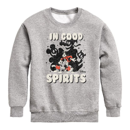 Boys' - Disney - In Good Spirits Graphic Long Sleeve Fleece Sweatshirt
