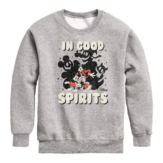 Boys' - Disney - In Good Spirits Graphic Long Sleeve Fleece Sweatshirt