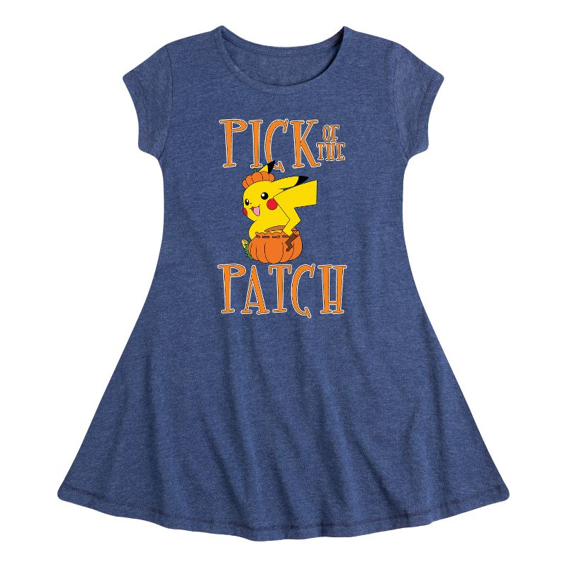 Girls' - Pokémon - Pick of the Patch Fit & Flair Cap Sleeve Dress