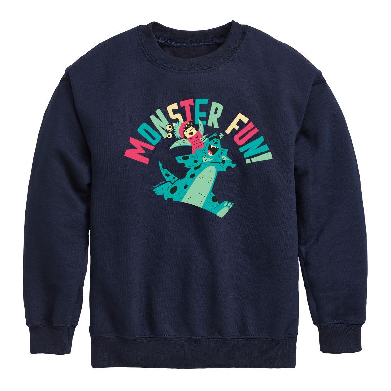 Boys' - Disney - Monster Fun Graphic Long Sleeve Fleece Sweatshirt