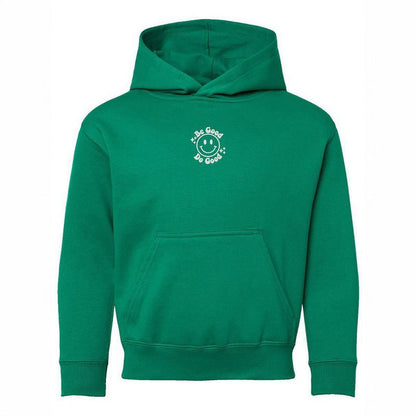 The Juniper Shop Embroidered Be Good Do Good Smiley Face Youth Graphic Hoodie