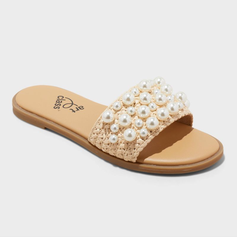 Kids' Heather Embellished Slide Sandals - art class™