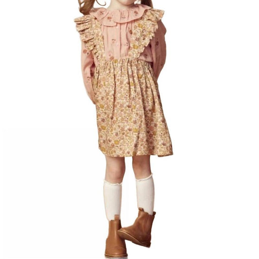 Girl Selma Floral Pinafore Skirt - Early Sunday