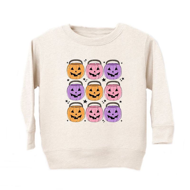 The Juniper Shop Halloween Candy Bucket Chart Toddler Graphic Sweatshirt