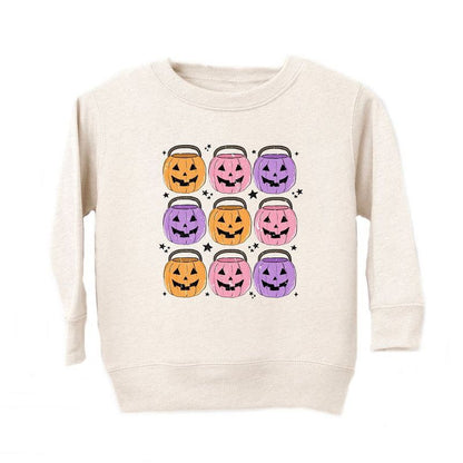 The Juniper Shop Halloween Candy Bucket Chart Toddler Graphic Sweatshirt