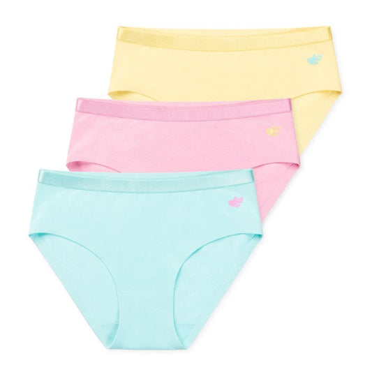 Lucky & Me Bella Girls Briefs Underwear Multiple Colors and Sizes - ComfySeam (3-Pack)