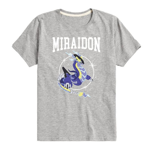 Boys' - Pokémon - Miraidon Collegiate Short Sleeve Graphic T-Shirt