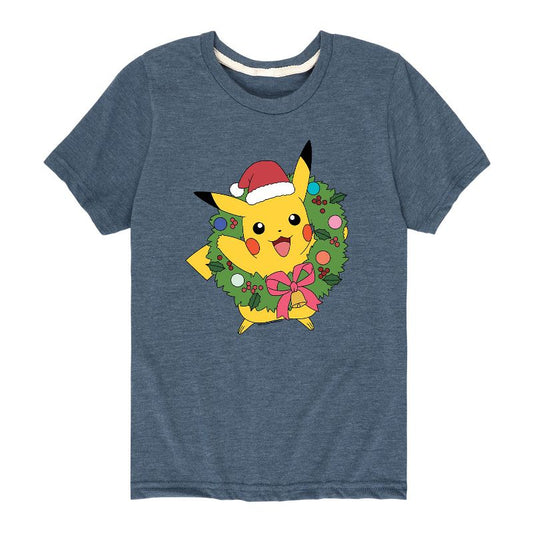 Boys' - Pokémon - Pika Wreath Short Sleeve Graphic T-Shirt