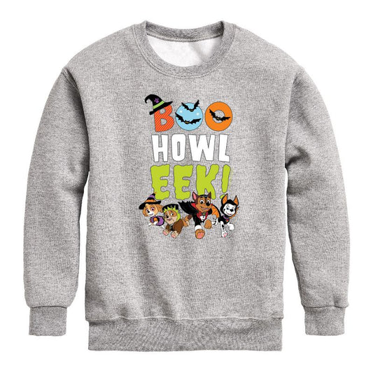 Boys' - Paw Patrol - Howl Eek Pups Graphic Long Sleeve Fleece Sweatshirt