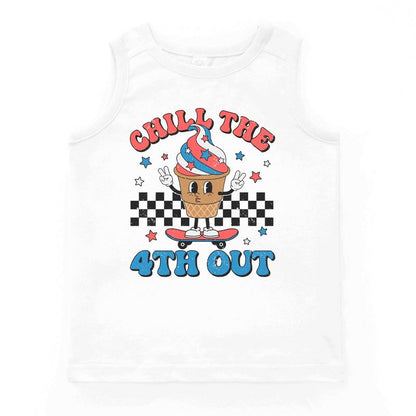 قميص بدون أكمام للشباب من Juniper Shop Chill The 4th Out