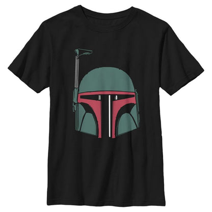 Boy's Star Wars: The Empire Strikes Back Boba Fett Helmet T-Shirt