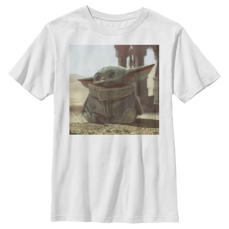 Boy's Star Wars The Mandalorian The Child Square Frame T-Shirt