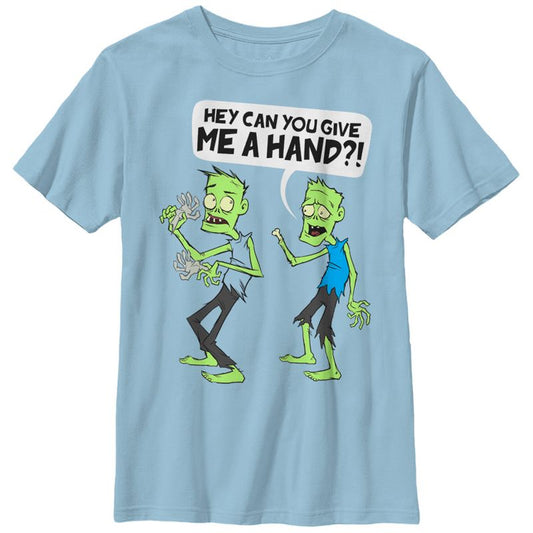 Boy's Lost Gods Halloween Zombie Give a Hand T-Shirt