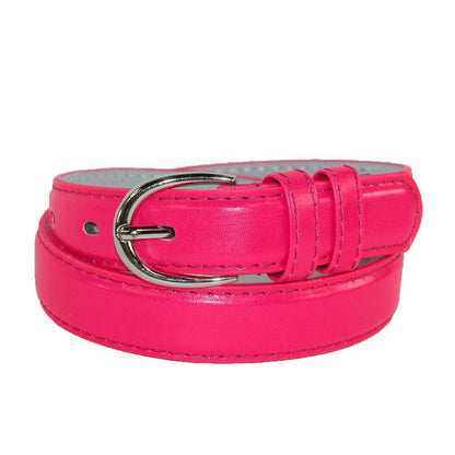CTM Kid's Leather 1 inch Basic Dress Belt