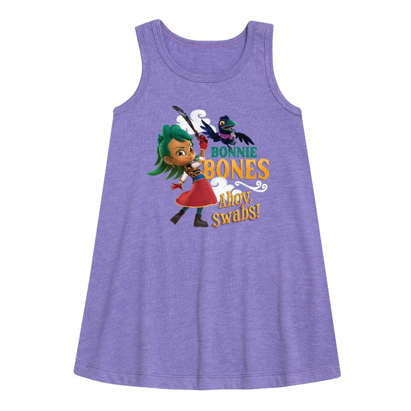 Girls' - Santiago of The Seas - Bonnie Bones Swabs Graphic Sleeveless Aline Dress