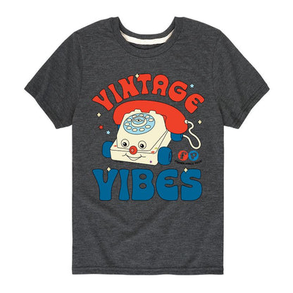 Boys' - Fisher-Price - Vintage Vibes Phone Short Sleeve Graphic T-Shirt