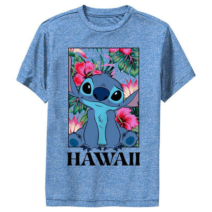 Boy's Lilo & Stitch Tropical Hawaii Poster Performance Tee
