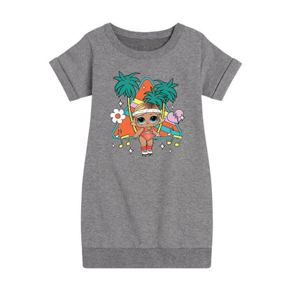 فستان صوف بأكمام قصيرة من تصميم بوغي بيب - مفاجأة LOL! للبنات